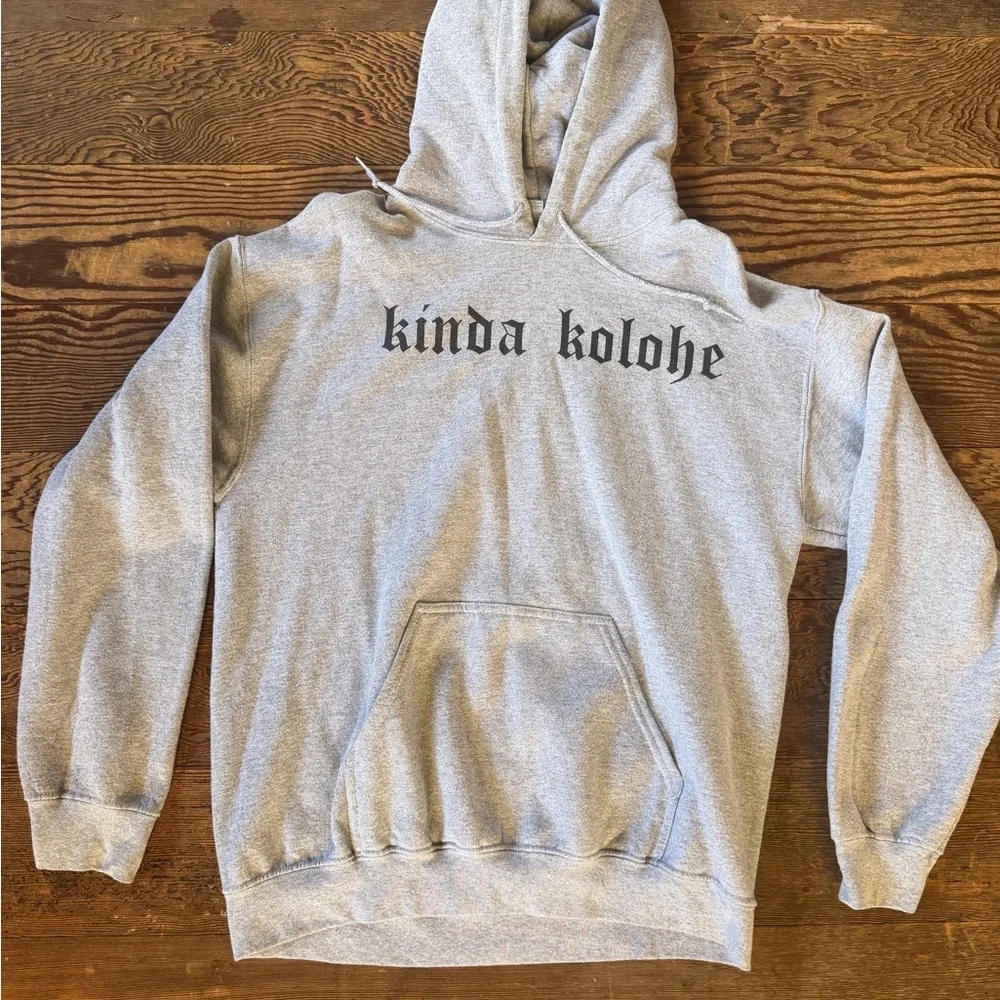 Kinda Kolohe Heather Gray Hoodie - Picture 1 of 2
